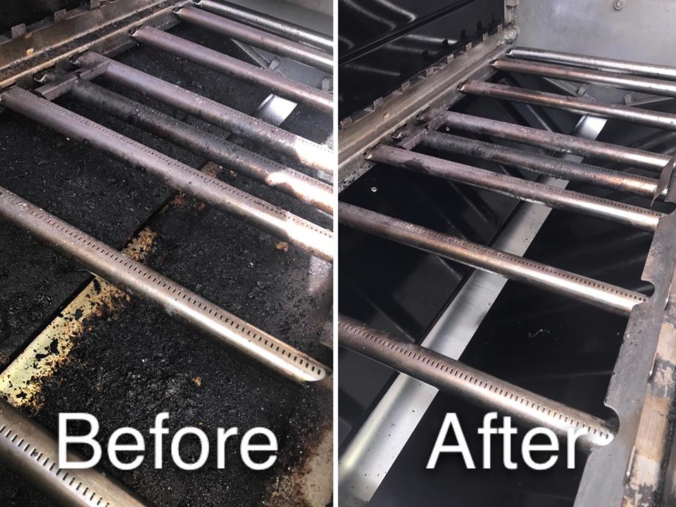 Grill cleaning result 2