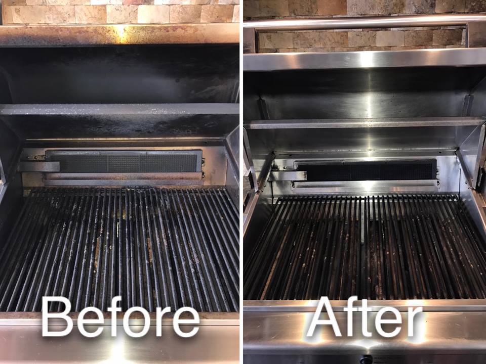 Restaurant grill cleaning service